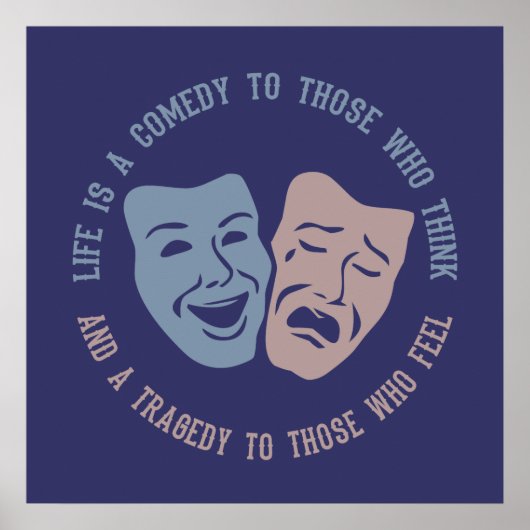 LIFE-Zitat-Kundenposter Poster (Vorne)