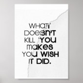 Life-Zitat Poster (Vorne)