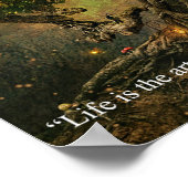 Life-Zitat-Poster Poster (Ecke)