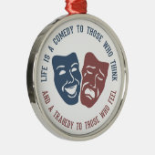 LIFE-Zitat Silbernes Ornament (Rechts)