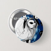 LifeAD der Comic-Knopf Button (Vorne & Hinten)