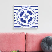 Lifebuoy And Starfish Leinwanddruck (Insitu (Wohnzimmer))