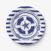 Lifebuoy And Starfish Pappteller (Vorderseite)