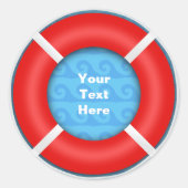 Lifebuoy Runder Aufkleber (Vorderseite)
