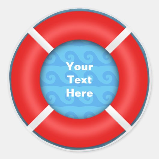 Lifebuoy Runder Aufkleber (Vorderseite)