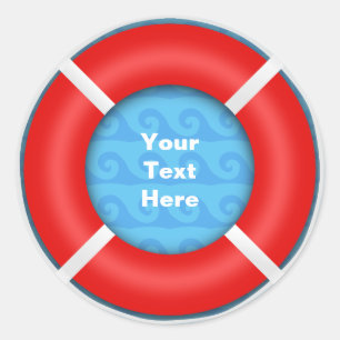Lifebuoy Runder Aufkleber