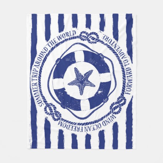 Lifebuoy und Starfish Fleecedecke (Vorderseite)