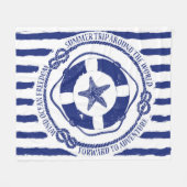 Lifebuoy und Starfish Fleecedecke (Vorderseite (Horizontal))