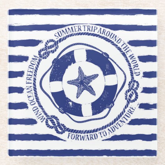 Lifebuoy und Starfish Glasuntersetzer (Vorderseite)