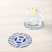 Lifebuoy und Starfish Runder Pappuntersetzer (Vor Ort)