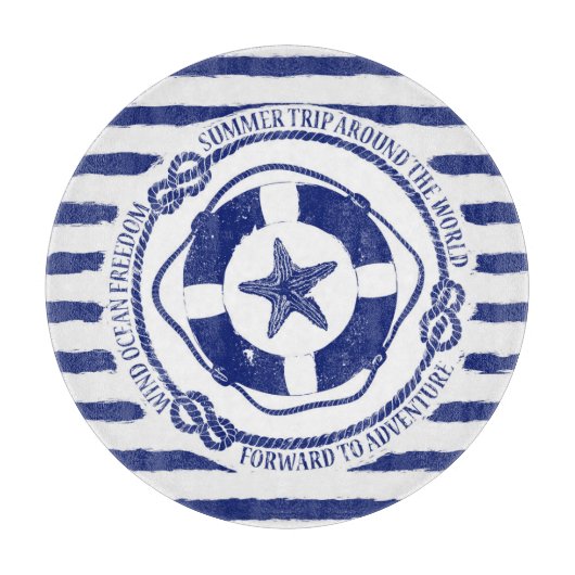 Lifebuoy und Starfish Schneidebrett (Vorderseite)