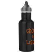 Lifeform auf Schokoladenbasis Edelstahlflasche (Links)