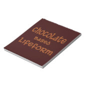 Lifeform auf Schokoladenbasis Notizblock (Rotiert)