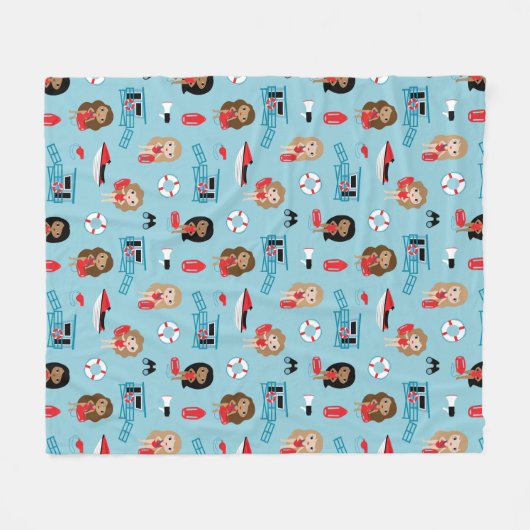 Lifeguard Fleece Blanket (Vorderseite (Horizontal))