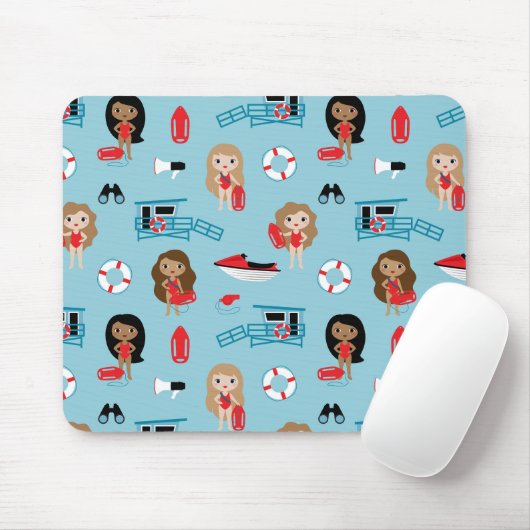 Lifeguard Mouse Pad Mousepad (Mit Mouse)