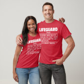 Lifeguard Noun zertifizierte Mitglieder der Strand T-Shirt (Unisex)