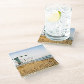 Lifeguard Tower in Santa Cruz Glasuntersetzer (Schrägansicht)