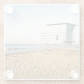 Lifeguard Tower in Santa Cruz Glasuntersetzer (Rückseite)