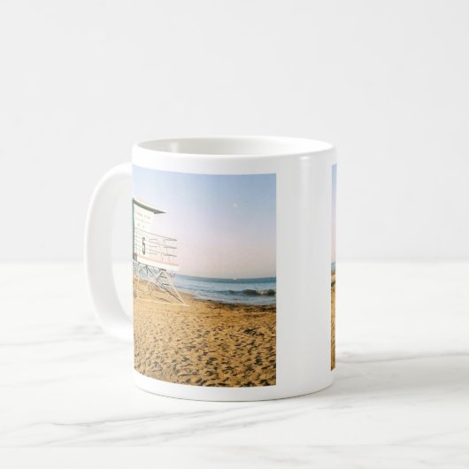 Lifeguard Tower in Santa Cruz Kaffeetasse (Vorderseite Links)