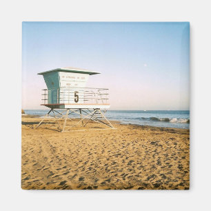 Lifeguard Tower in Santa Cruz Magnet