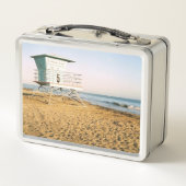 Lifeguard Tower in Santa Cruz Metall Brotdose (Rückseite)