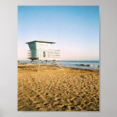 Lifeguard Tower in Santa Cruz Poster (Vorne)