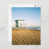 Lifeguard Tower in Santa Cruz Postkarte (Vorne/Hinten)