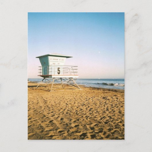 Lifeguard Tower in Santa Cruz Postkarte (Vorderseite)