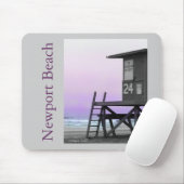 Lifeguard Tower Newport Beach Mousepad (Mit Mouse)