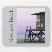 Lifeguard Tower Newport Beach Mousepad (Vorne)
