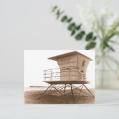Lifeguard Tower Ventura Postkarte (Stehend Vorderseite)