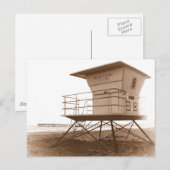 Lifeguard Tower Ventura Postkarte (Vorne/Hinten)