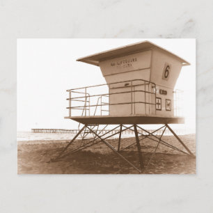 Lifeguard Tower Ventura Postkarte