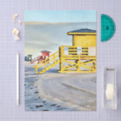 Lifeguard towers Siesta Key Beach Tissue Paper Seidenpapier (Handwerk)