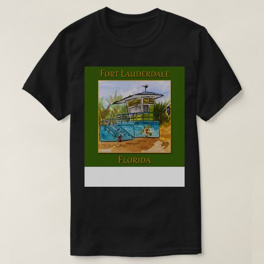 Lifeguard Turm in Fort Lauderdale Florida - Rocksé T-Shirt (Design vorne)