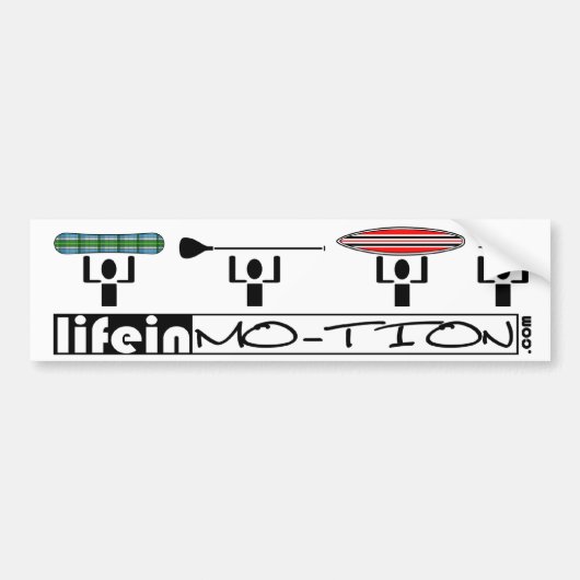 LifeinMotion_Bumpersticker Autoaufkleber (Vorne)