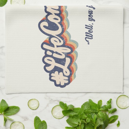 #LifeKommentar "Nun, du bist live dabei..." Geschirrtuch (Gefaltet)