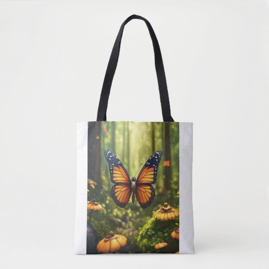 Lifelike Butterfly Illustration Serhalter Tragetas Tasche (Vorderseite)