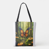 Lifelike Butterfly Illustration Serhalter Tragetas Tasche (Rückseite)