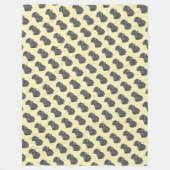 Lifelike Porträtmalerei des schwarzen Labrador-Hun Fleecedecke (Vorderseite)