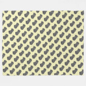 Lifelike Porträtmalerei des schwarzen Labrador-Hun Fleecedecke (Vorderseite (Horizontal))