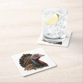 Lifelike Turkey Napkins Rechteckiger Pappuntersetzer (Vor Ort)