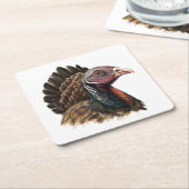 Lifelike Turkey Napkins Rechteckiger Pappuntersetzer (angewinkelt)