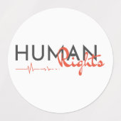 Lifeline to Human Rights Etiketten (Design 1)