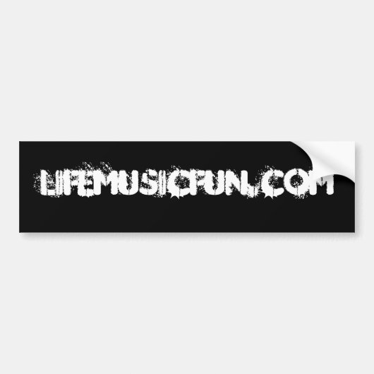 LifeMusicFun Autoaufkleber (Vorne)