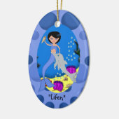Lifen Blue Mermaid Ornament (Links)