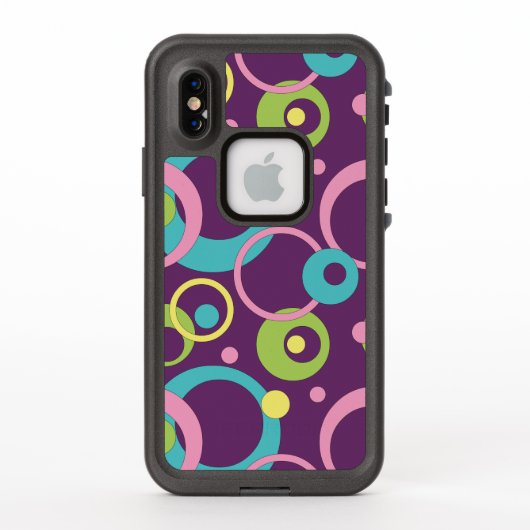 Lifeproof Case für Funky Lila Circles (Rückseite)
