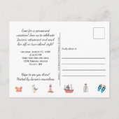 Life's a Beach Rentnerparty |  Postkarte (Rückseite)