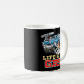 Life's a Gas 1957 Frisierte Auto Gasser Drag Racin Kaffeetasse (VorderseiteRechts)