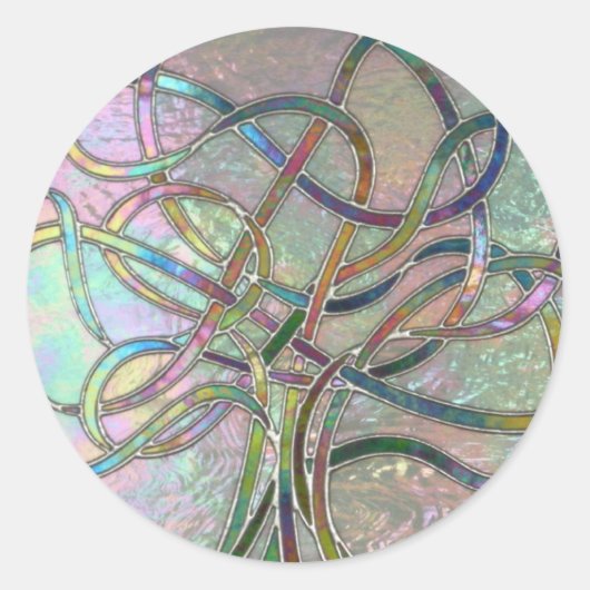 Lifes beleuchtet (Buntglas) Aufkleber (Vorderseite)